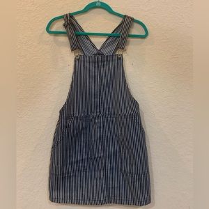 Altard state striped denim overalls, women’s size XS